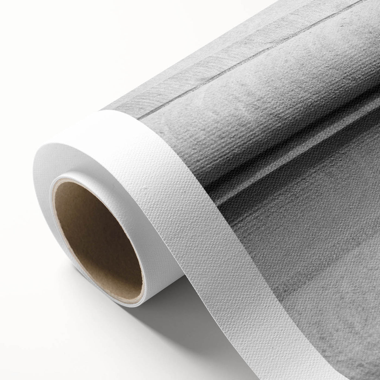 Art Deco poster of symmetrical columns in monochrome shades, rolled canvas, suitable for dining room wall art.