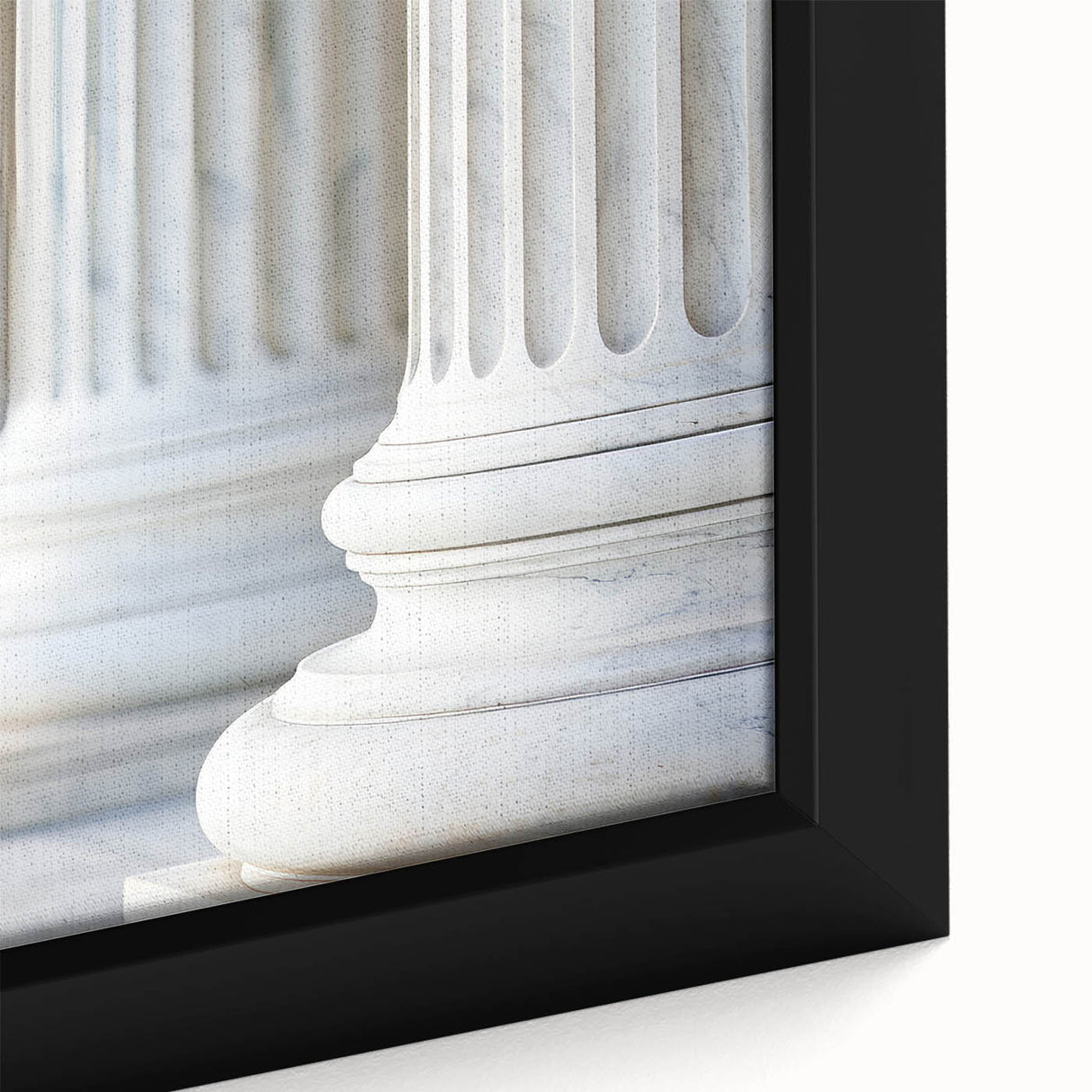 Black wall art featuring a close-up of textured, colorful columns on extra large framed canvas, ideal for living room decor.