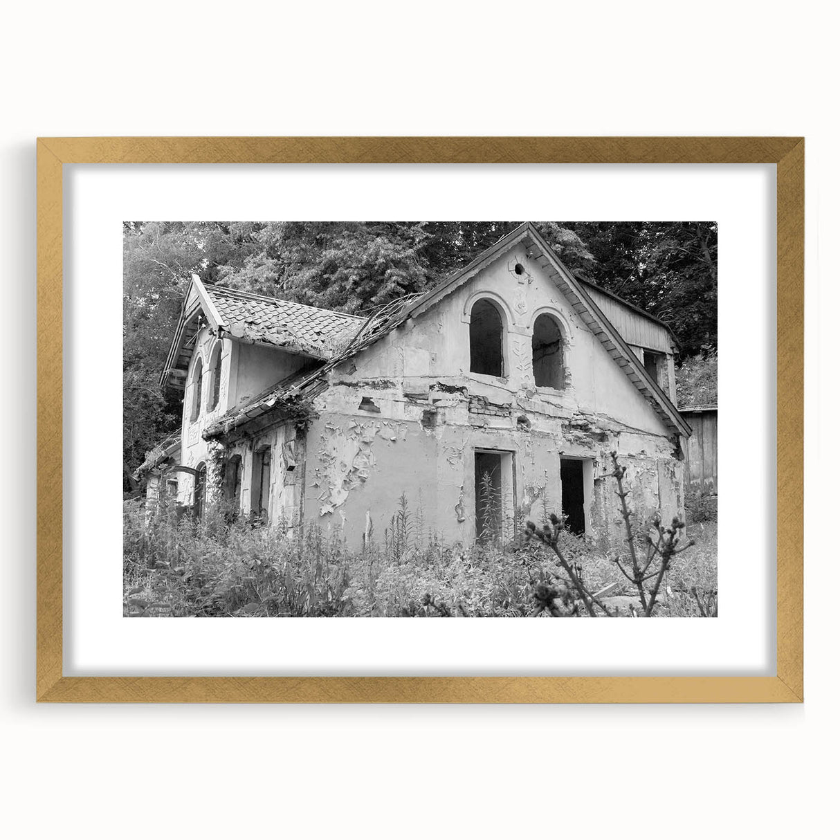 Extra large abstract art print featuring textured design in neutral tones, framed in gold, ideal for living room decor.