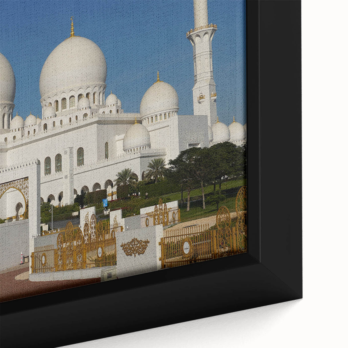Extra large black wall art featuring colorful, textured domes in a framed canvas format, ideal for living room decor.