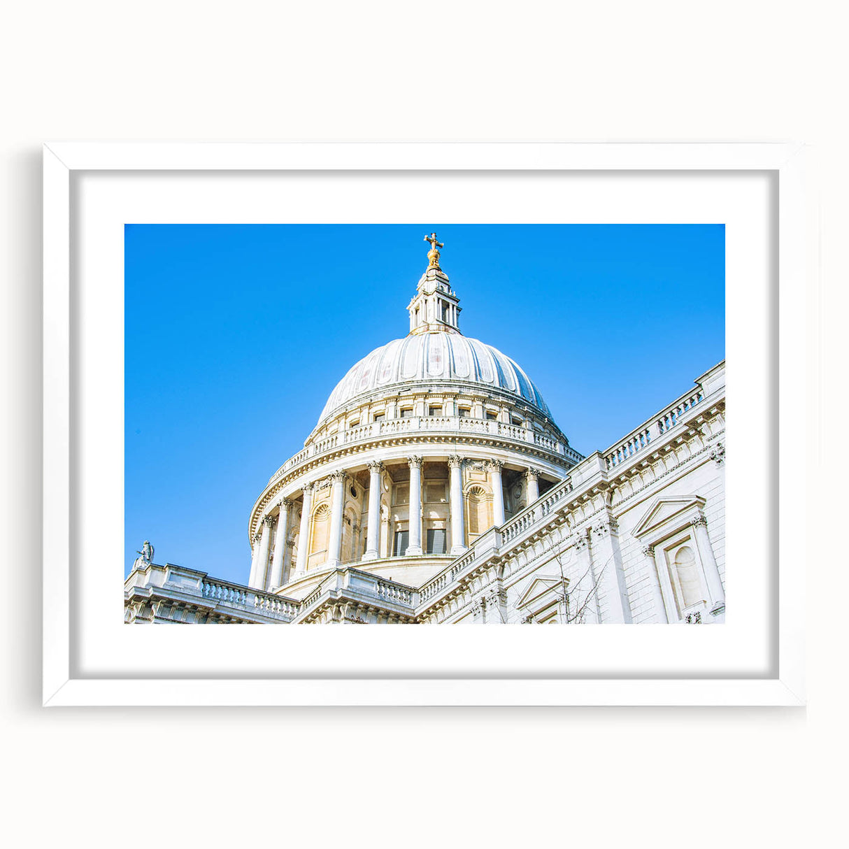 Abstract art prints featuring geometric domes in shades of gray, white framed with mat.