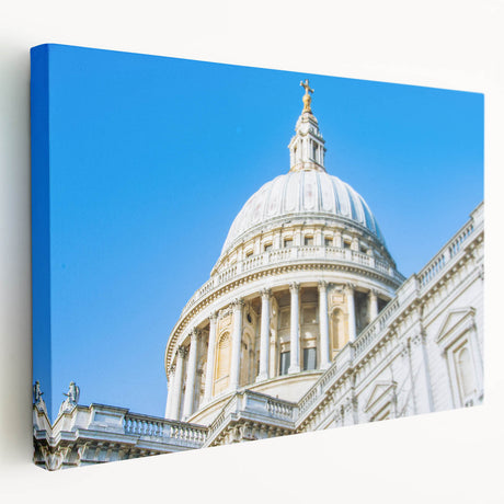 Architectural domes in grayscale on stretched canvas, suitable for kitchen wall art.