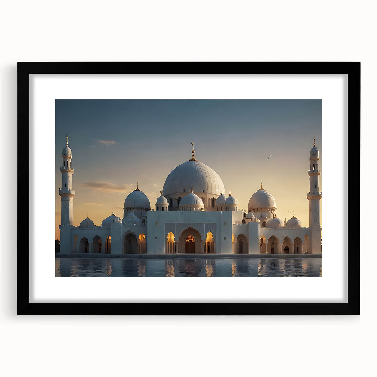 Extra large abstract art print featuring colorful, textured domes on a black framed canvas, ideal for living room decor.