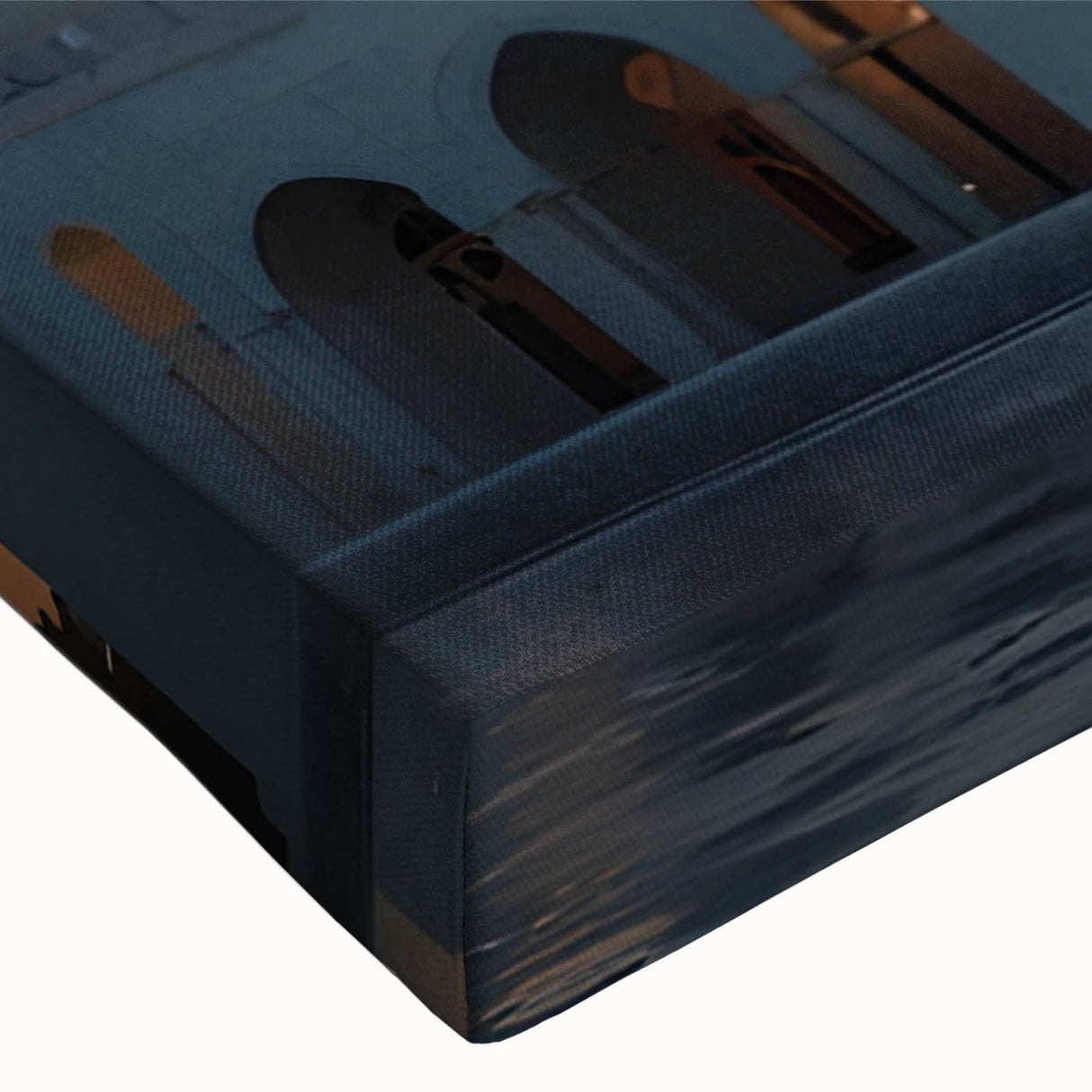 Black and white landscape art painting of architectural domes on a large stretched canvas, suitable for bedroom wall decor.