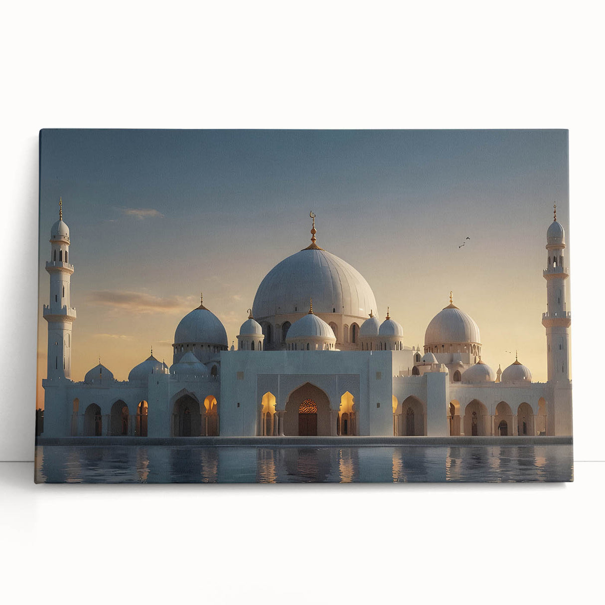 Black and white photo of architectural domes on stretched canvas, suitable as kitchen wall art or for bedroom ambiance.