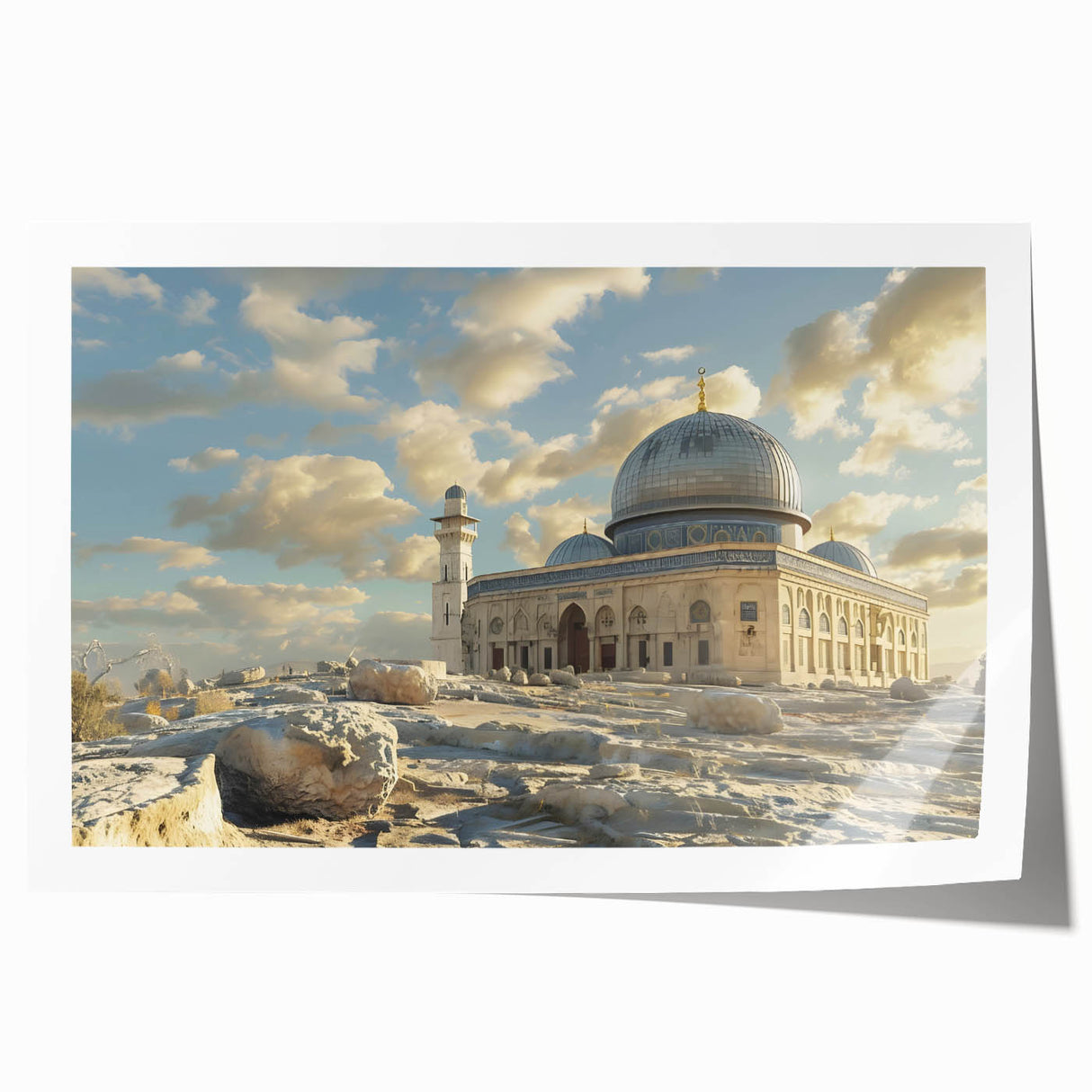 Extra large rolled print featuring a detailed design of architecture domes in monochrome, ideal for art wall dining room.