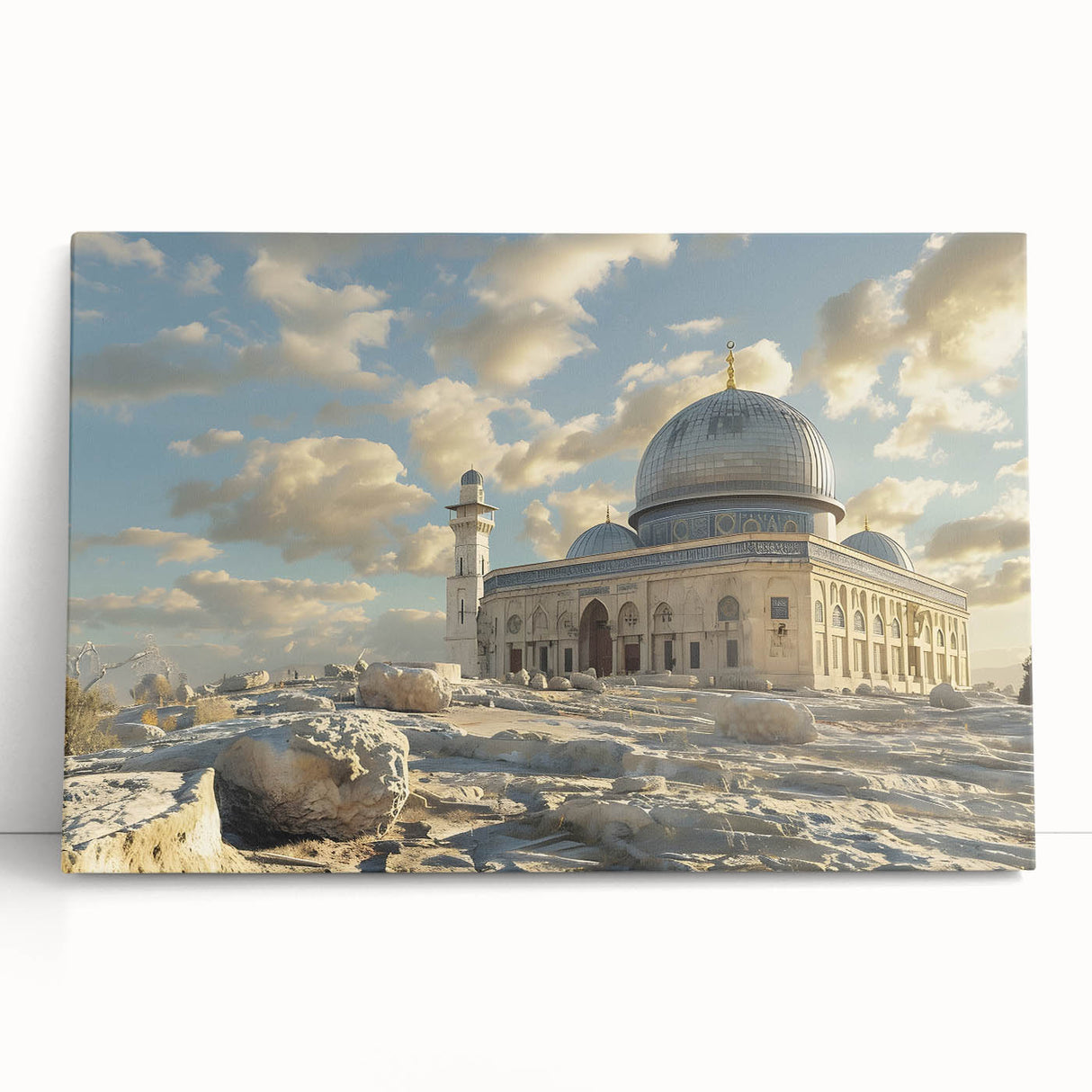 Black and white photograph of architectural domes on stretched canvas, ideal for kitchen wall art or bedroom ambiance.