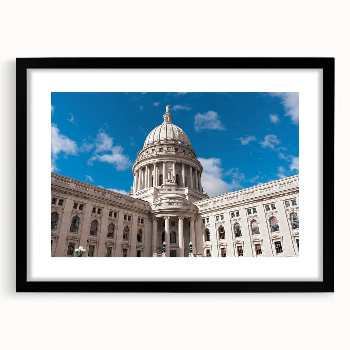 Extra large abstract art print featuring colorful, textured domes, on black framed canvas, ideal for living room decor.