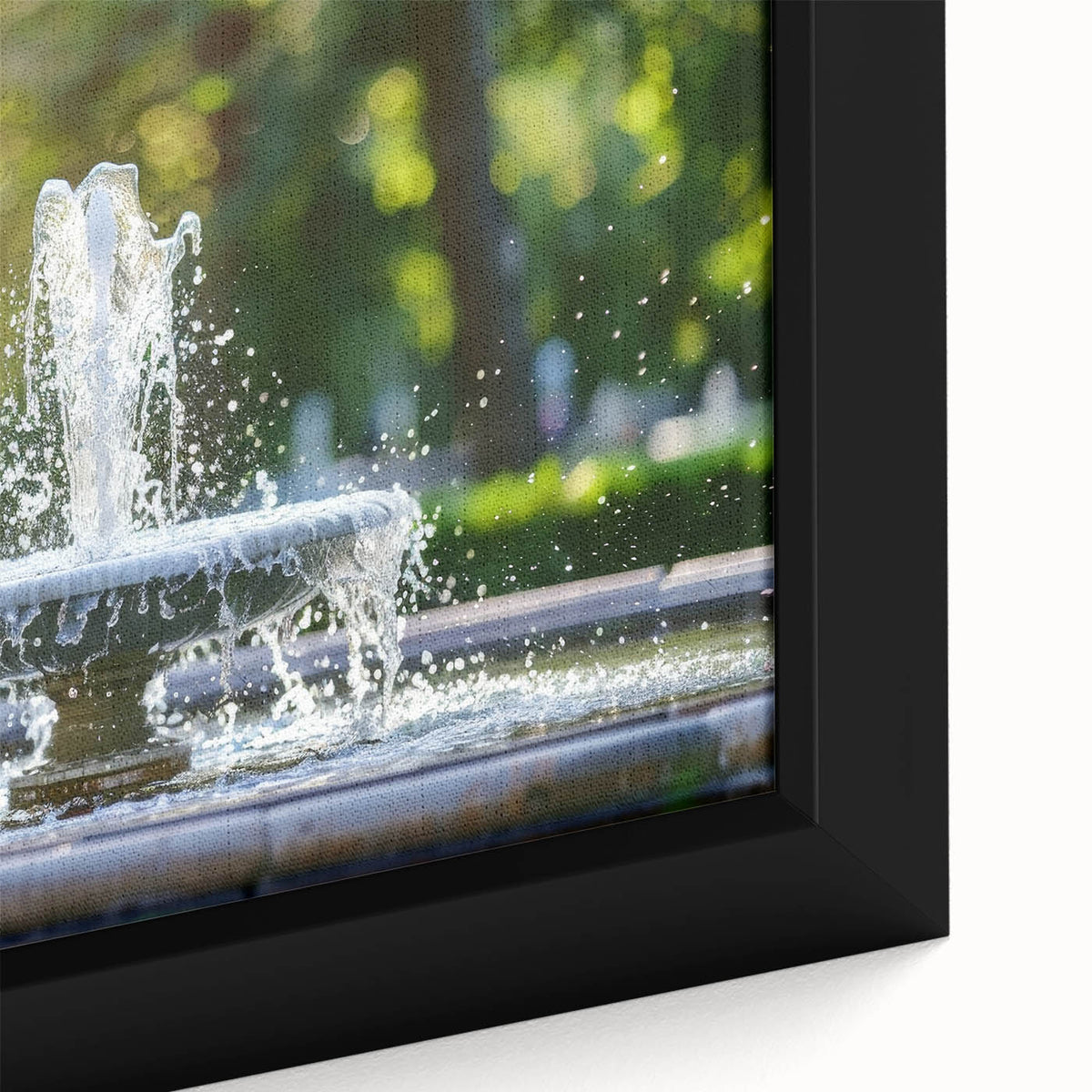 Black wall art featuring a textured, colorful abstract design on a framed canvas, ideal for living room decor.