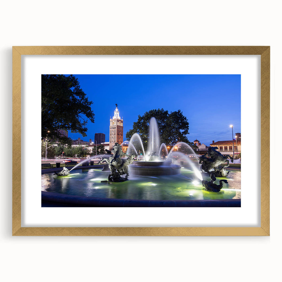 Extra large abstract art print featuring textured design in muted gold and beige tones, framed with a mat.