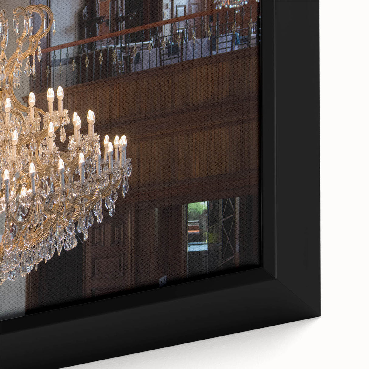 Extra large framed canvas featuring textured black wall art with colorful abstract designs, ideal for living room decor.