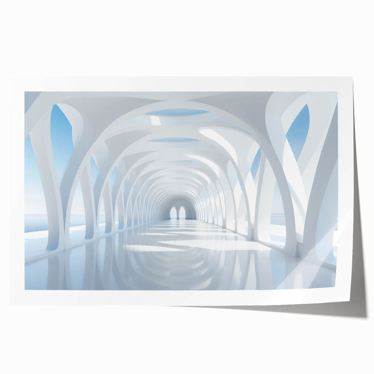 Extra large rolled print of vibrant floral art on a white background, ideal for dining room or bathroom decor.