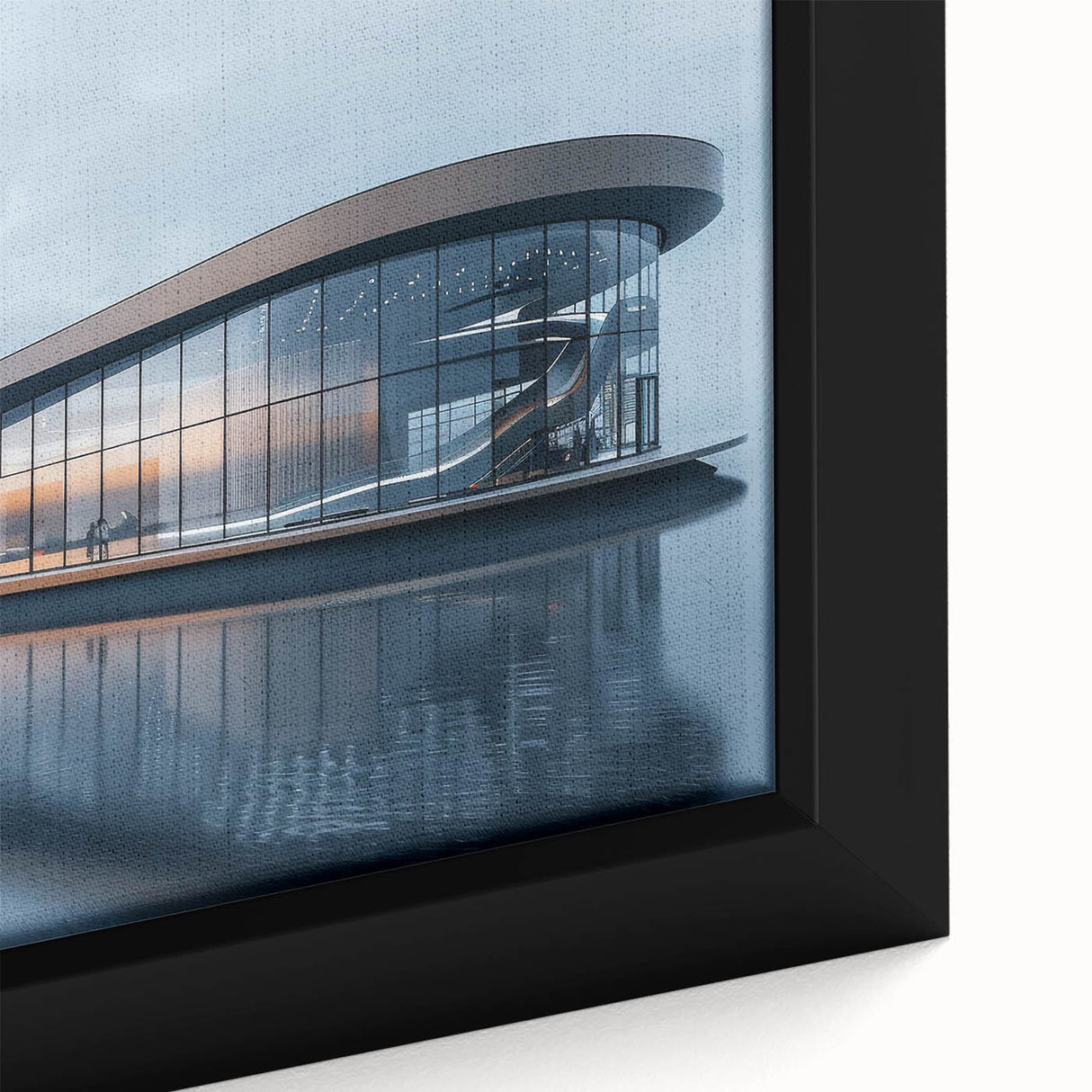 Extra large black wall art with colorful, textured abstract design on framed canvas, ideal for living room decor.