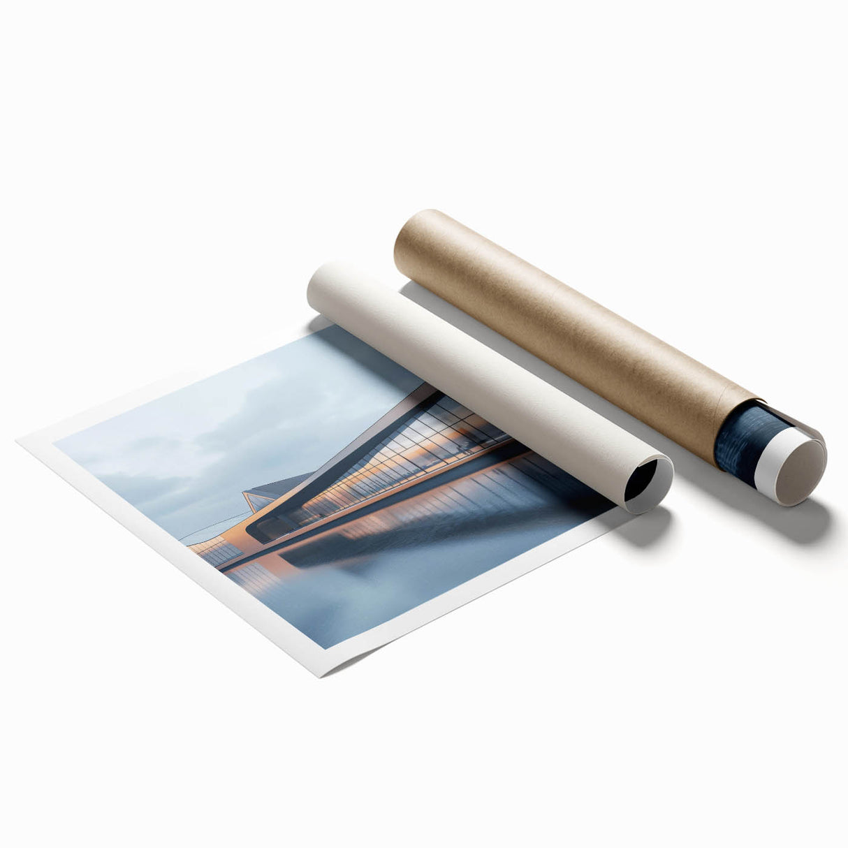 Extra large rolled print featuring a detailed floral design in soft pastel shades, ideal for classy bathroom wall art.