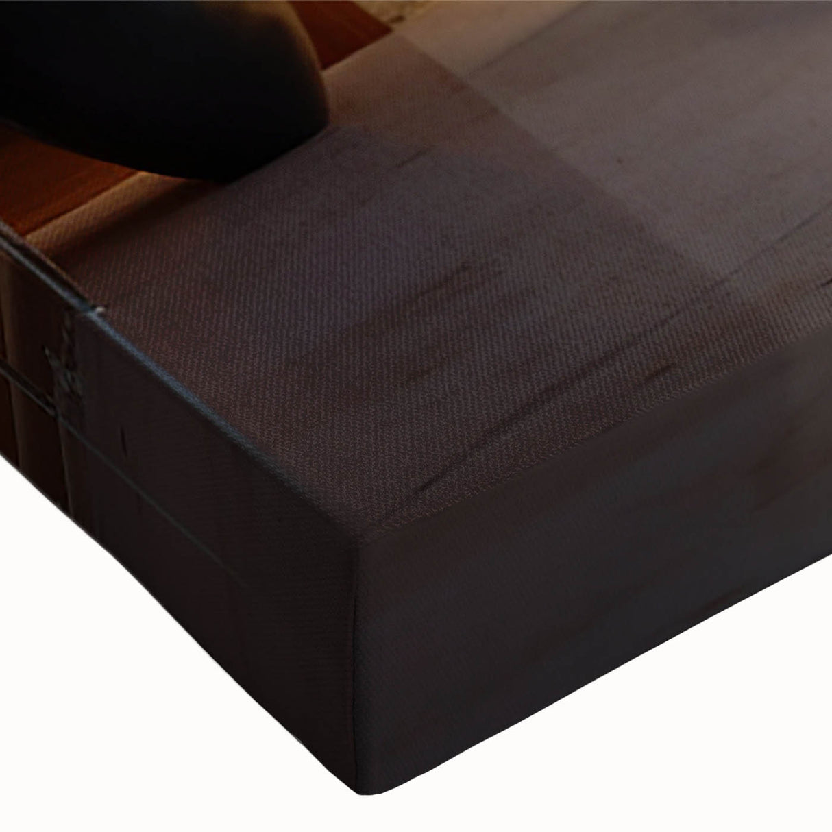 Black and white photo of a spiral staircase on stretched canvas, ideal for bedroom wall art.