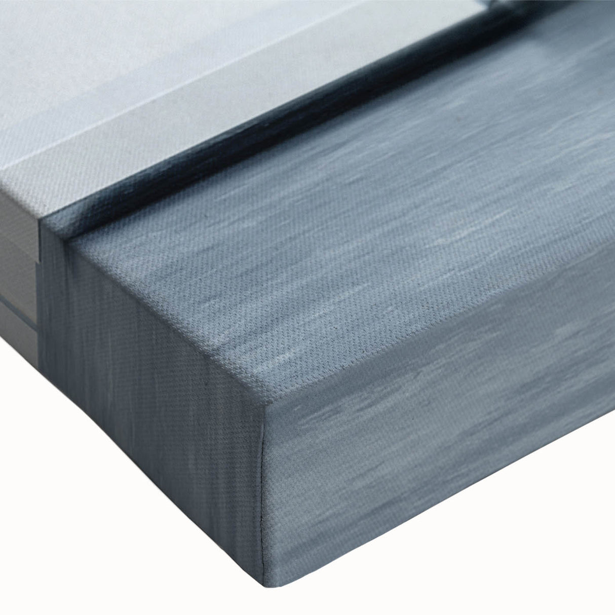 Black and white photograph of a spiral staircase on stretched canvas, suitable for bedroom wall decor.