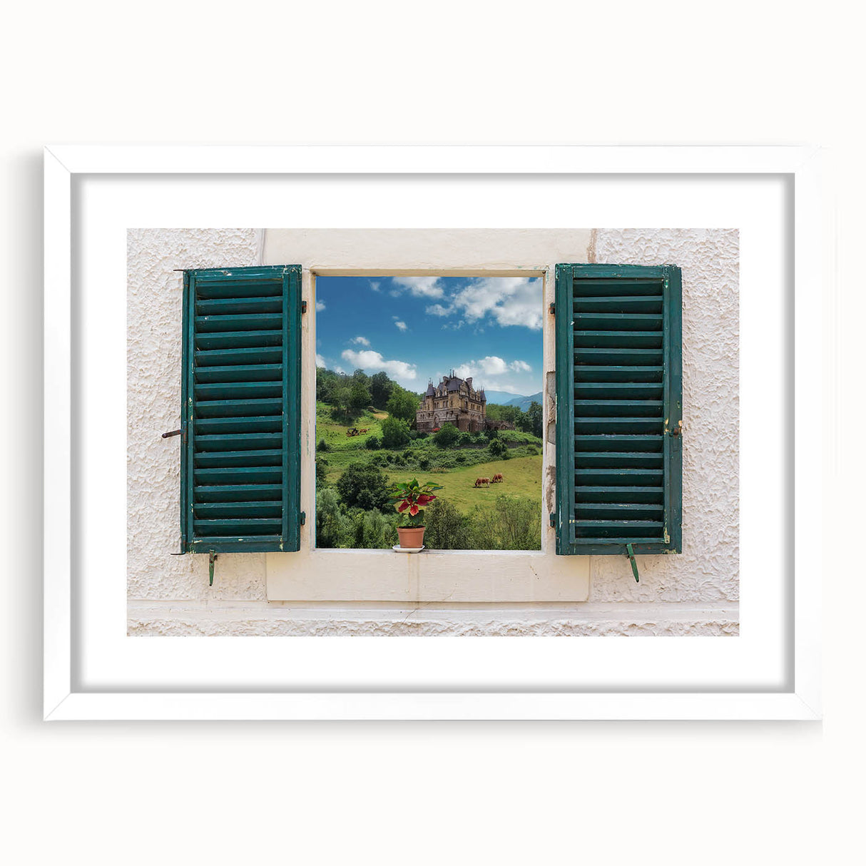 Extra large abstract art print featuring textured design in neutral tones, framed in white, ideal for living room decor.