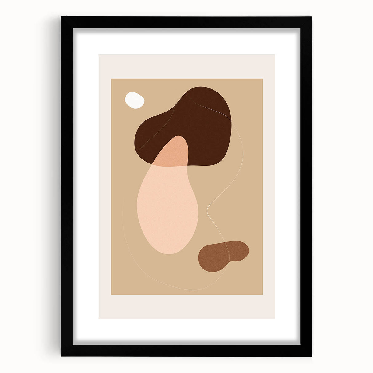 Minimalist Boho Wall Art | Earthy Bohemian Decor Canvas | Artistic Print