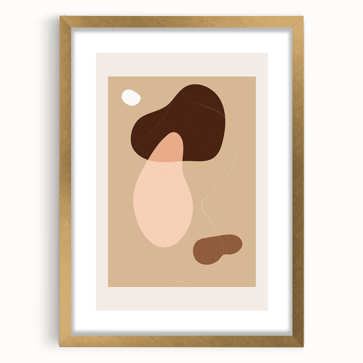 Minimalist Boho Wall Art | Earthy Bohemian Decor Canvas | Artistic Print