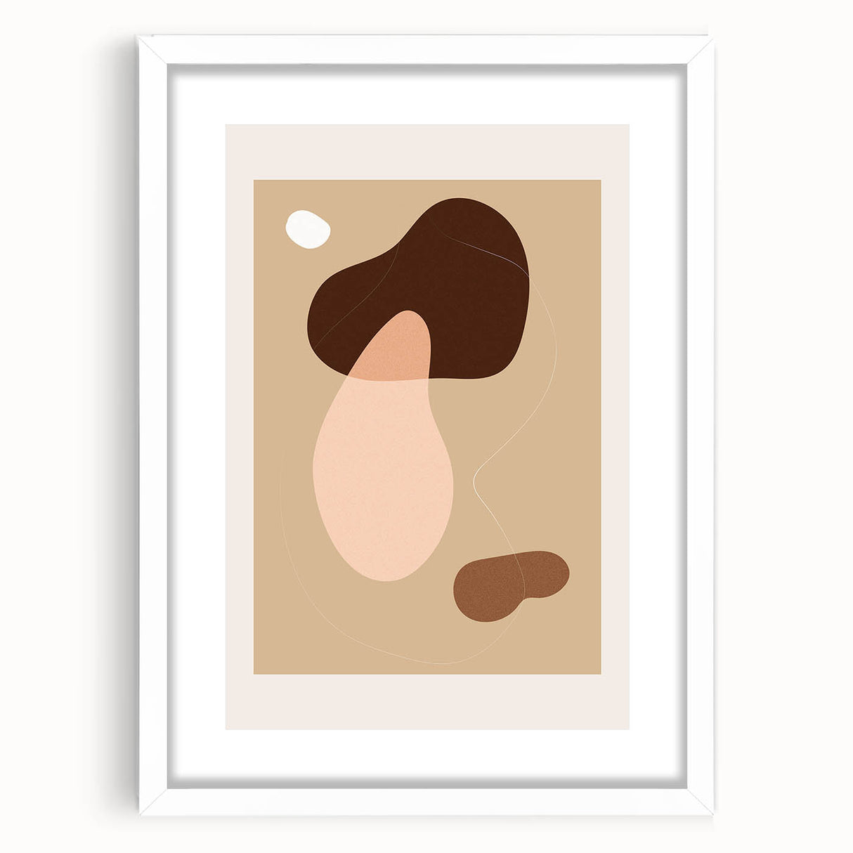 Minimalist Boho Wall Art | Earthy Bohemian Decor Canvas | Artistic Print