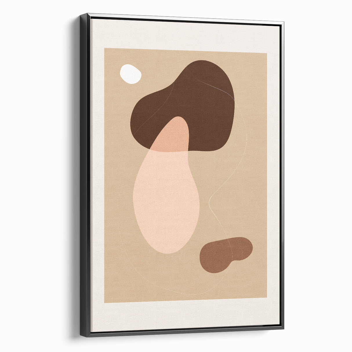 Minimalist Boho Wall Art | Earthy Bohemian Decor Canvas | Artistic Print