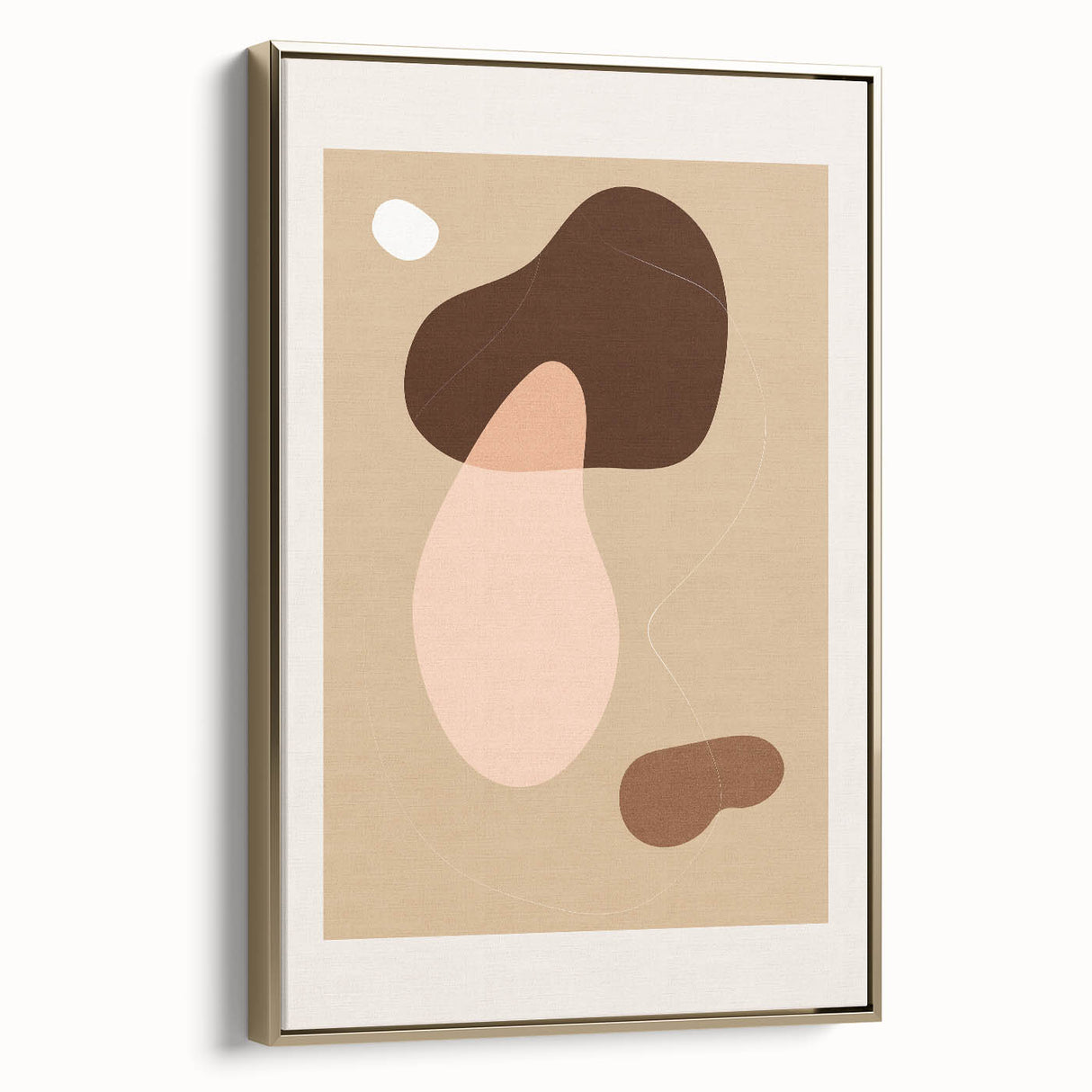 Minimalist Boho Wall Art | Earthy Bohemian Decor Canvas | Artistic Print