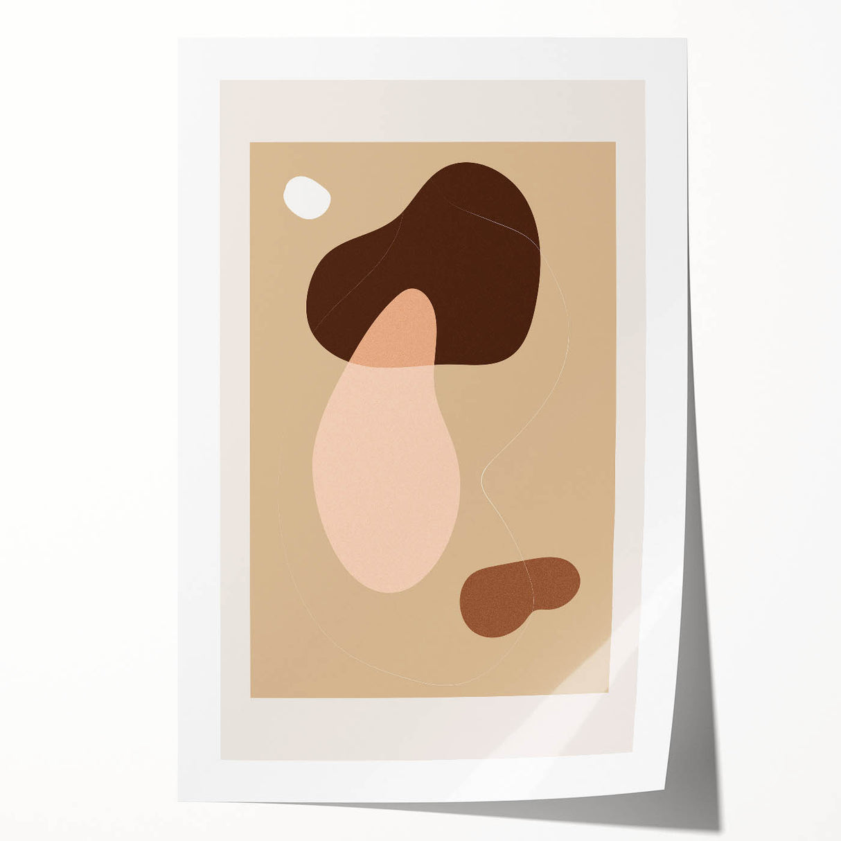 Minimalist Boho Wall Art | Earthy Bohemian Decor Canvas | Artistic Print