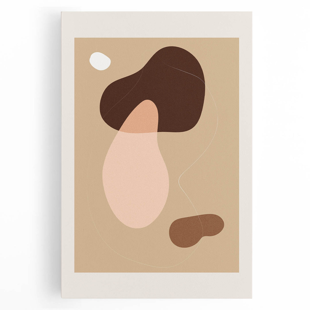 Minimalist Boho Wall Art | Earthy Bohemian Decor Canvas | Artistic Print