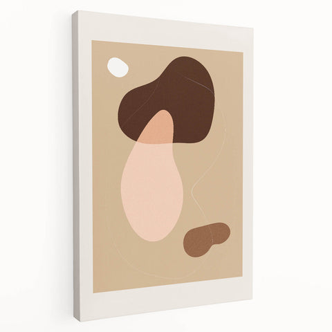 Minimalist Boho Wall Art | Earthy Bohemian Decor Canvas | Artistic Print