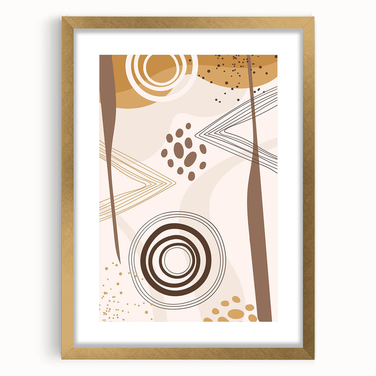 Abstract Boho Wall Art | Earthy Bohemian Decor Canvas | Artistic Print