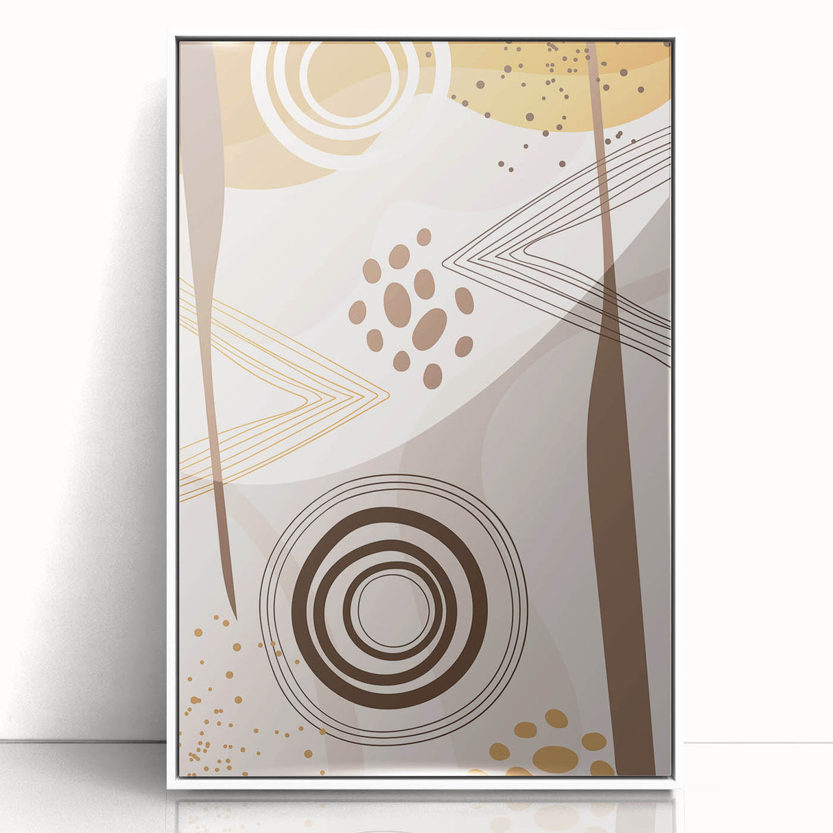Abstract Boho Wall Art | Earthy Bohemian Decor Canvas | Artistic Print