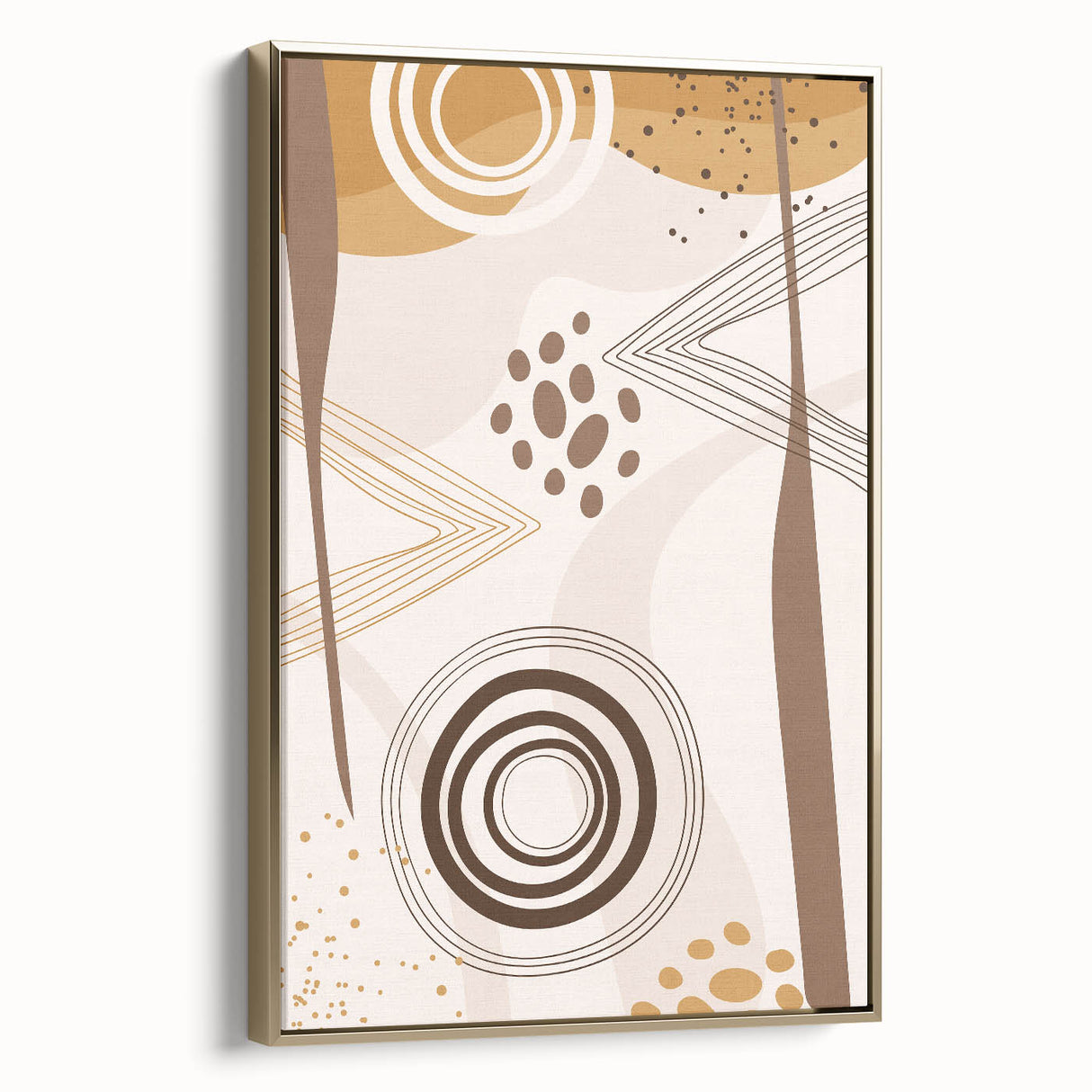 Abstract Boho Wall Art | Earthy Bohemian Decor Canvas | Artistic Print