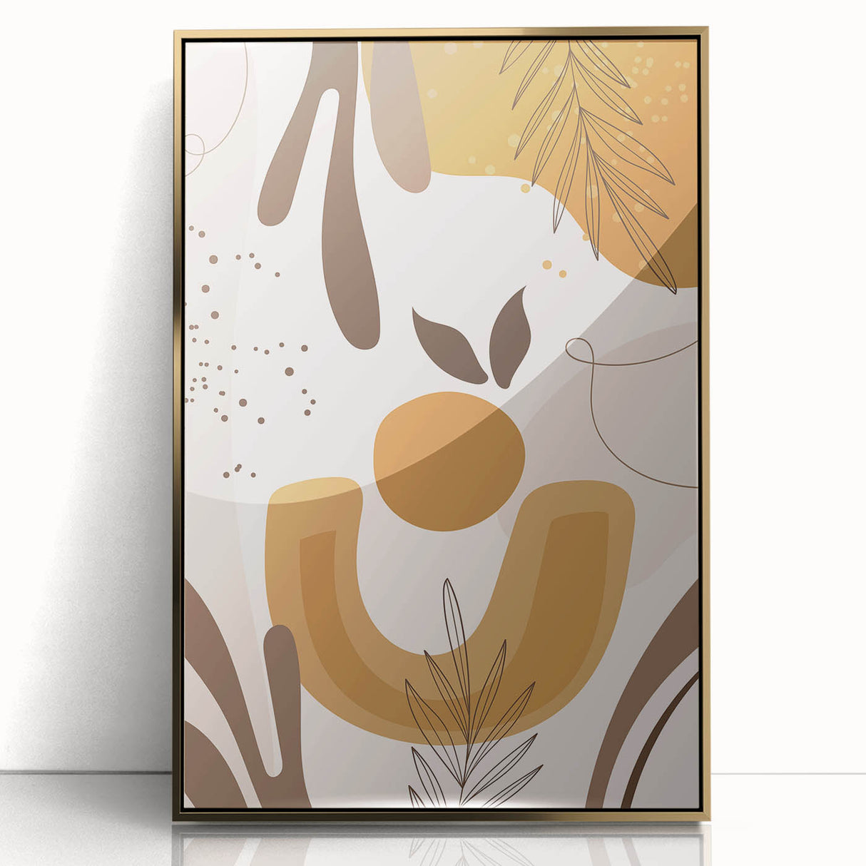Nature-Inspired Boho Wall Art | Earthy Bohemian Decor Canvas | Artistic Print