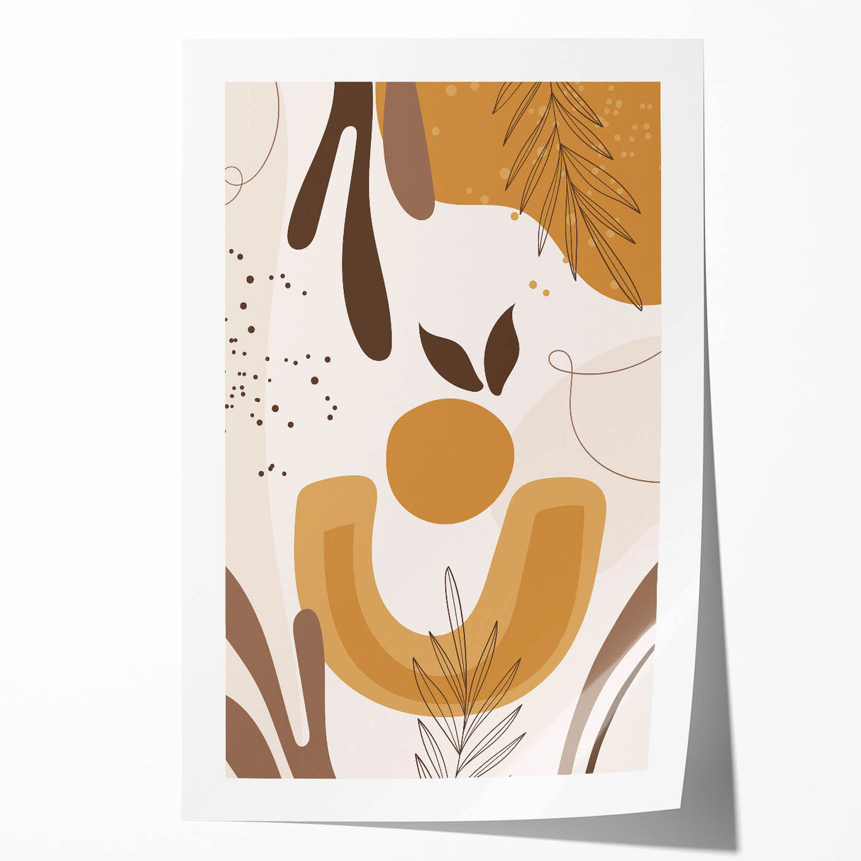Nature-Inspired Boho Wall Art | Earthy Bohemian Decor Canvas | Artistic Print