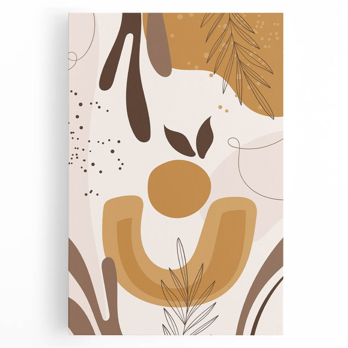 Nature-Inspired Boho Wall Art | Earthy Bohemian Decor Canvas | Artistic Print