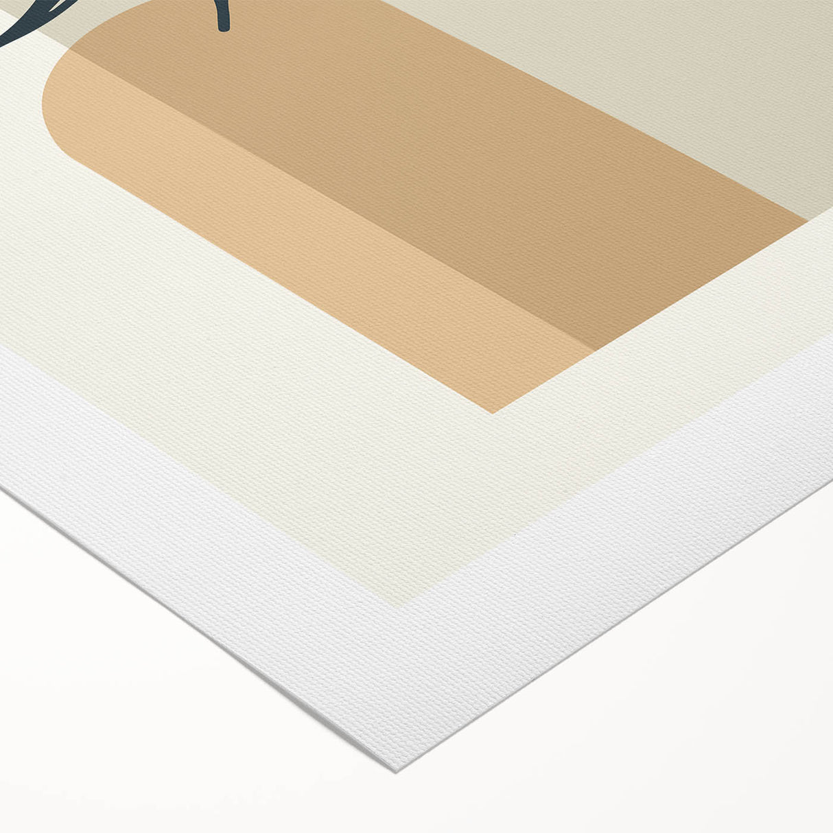 Boho Leaf Arch Wall Art | Minimalist Botanical Print for Cozy Spaces