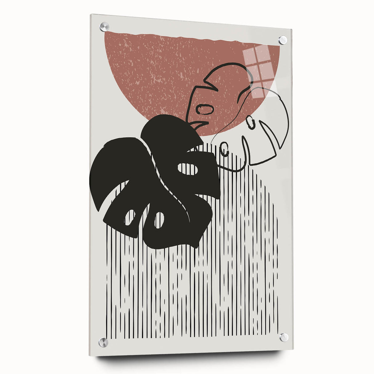 Bohemian Wall Art | Artistic Boho Decor Canvas | Eclectic Monstera Print