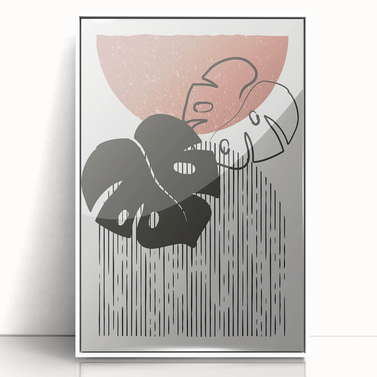 Bohemian Wall Art | Artistic Boho Decor Canvas | Eclectic Monstera Print