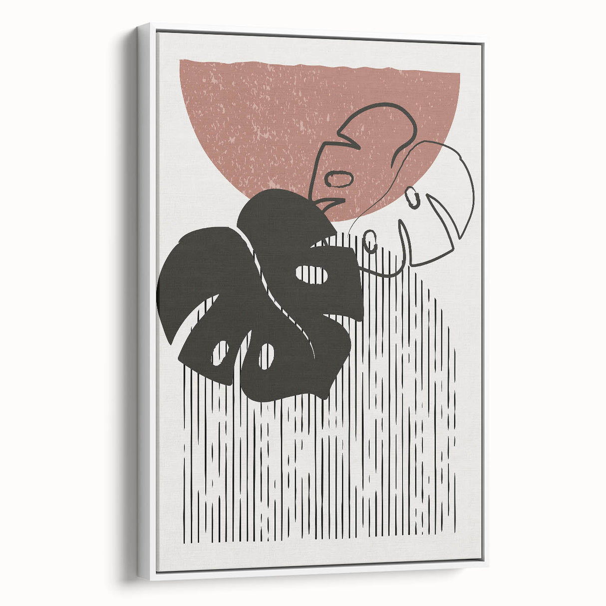 Bohemian Wall Art | Artistic Boho Decor Canvas | Eclectic Monstera Print