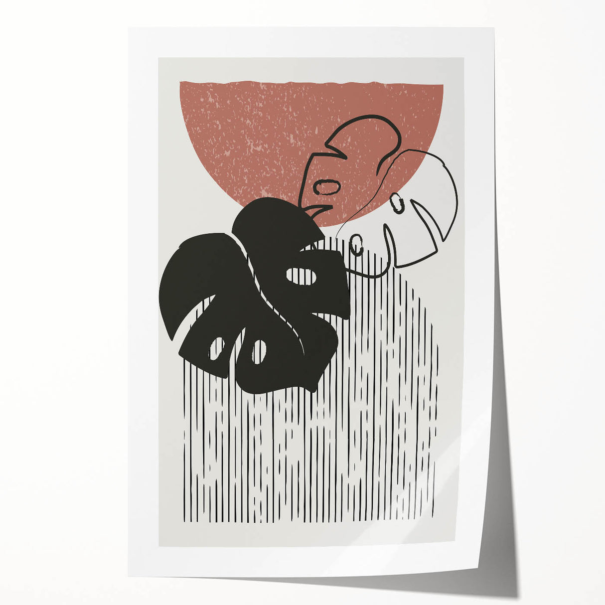 Bohemian Wall Art | Artistic Boho Decor Canvas | Eclectic Monstera Print