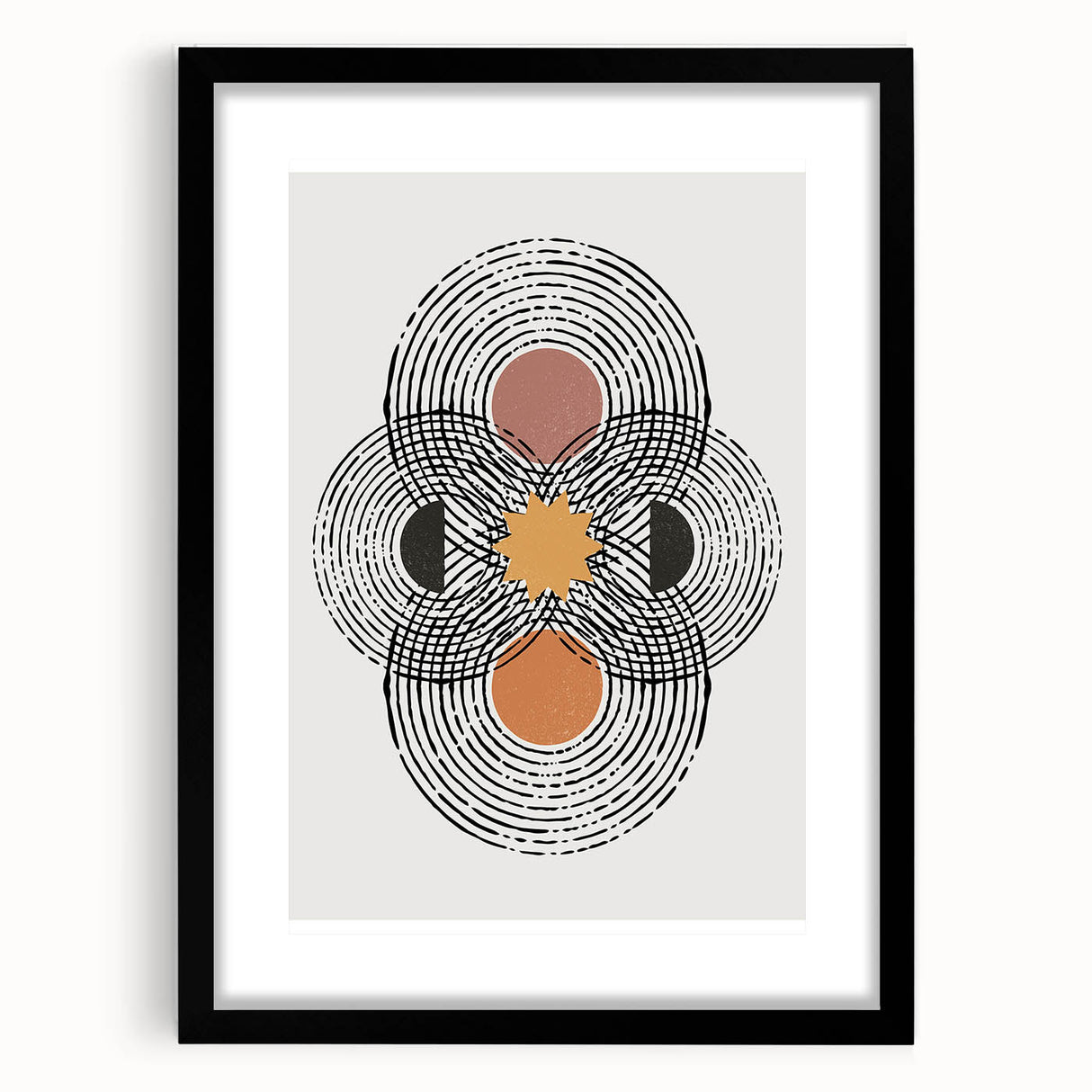 Bohemian Wall Art | Geometric Boho Decor Canvas | Artistic Abstract Print