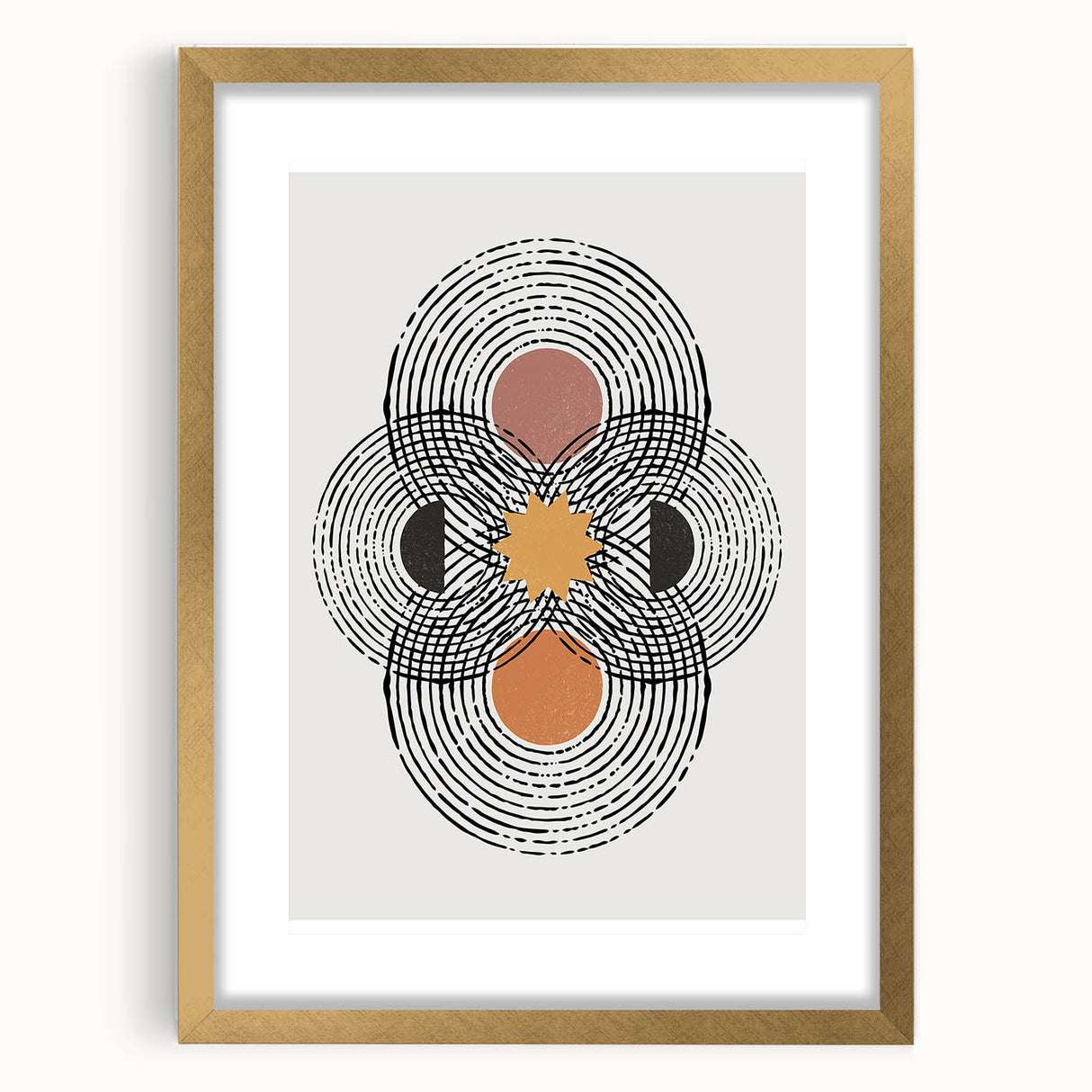 Bohemian Wall Art | Geometric Boho Decor Canvas | Artistic Abstract Print