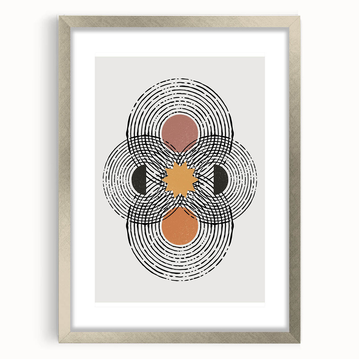 Bohemian Wall Art | Geometric Boho Decor Canvas | Artistic Abstract Print