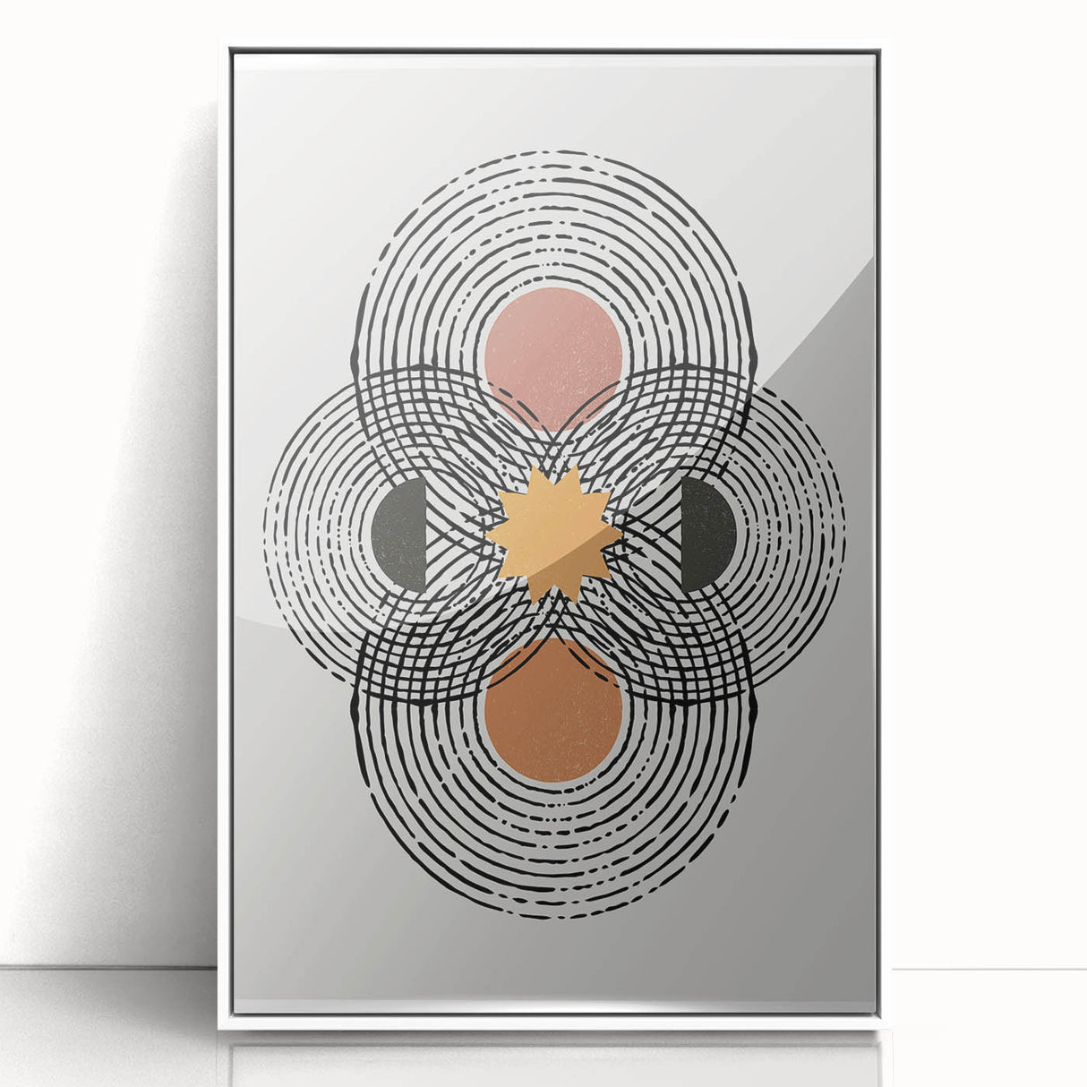 Bohemian Wall Art | Geometric Boho Decor Canvas | Artistic Abstract Print