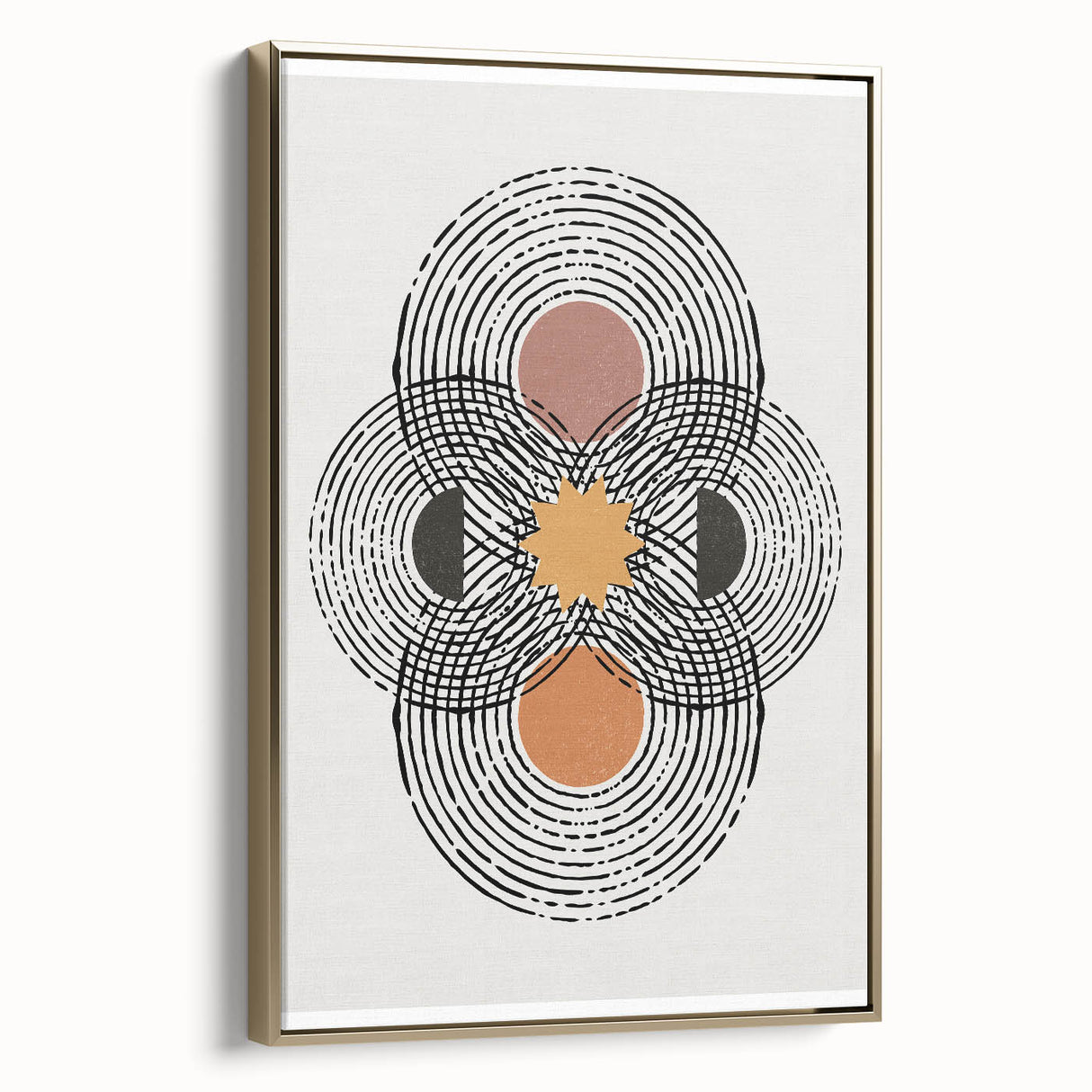 Bohemian Wall Art | Geometric Boho Decor Canvas | Artistic Abstract Print