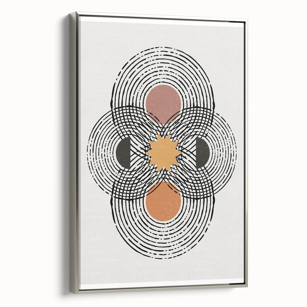 Bohemian Wall Art | Geometric Boho Decor Canvas | Artistic Abstract Print