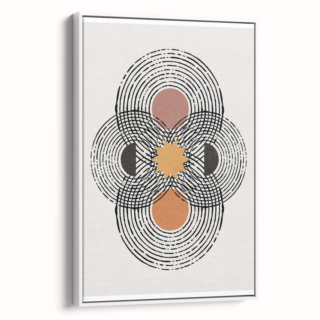 Bohemian Wall Art | Geometric Boho Decor Canvas | Artistic Abstract Print