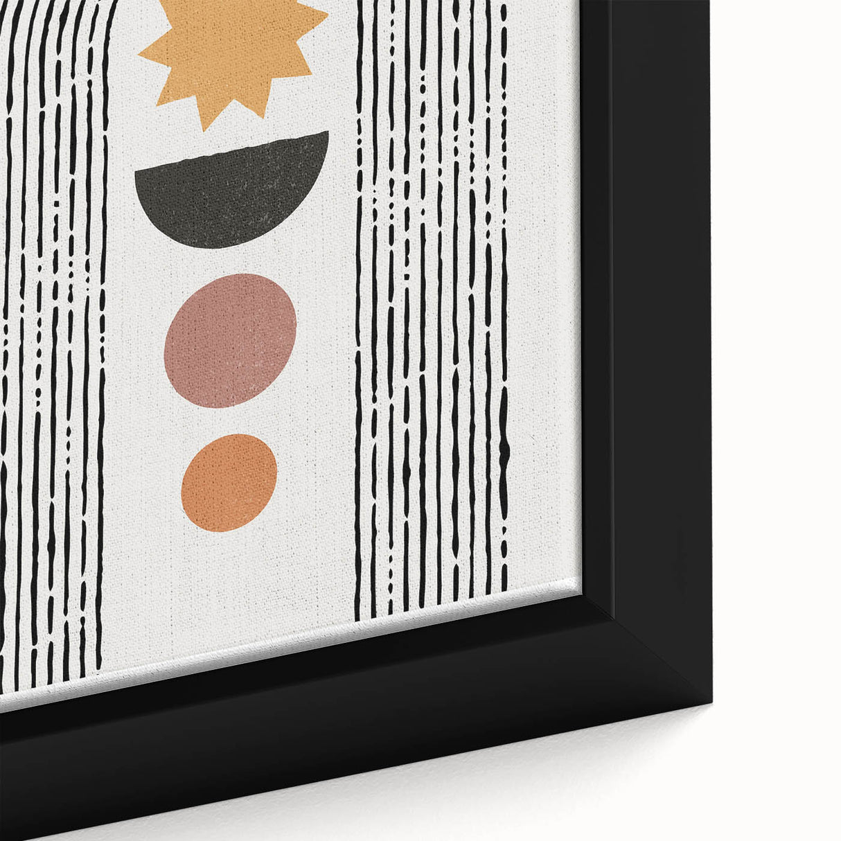 Bohemian Wall Art | Eclectic Boho Decor Canvas | Geometric Abstract Print