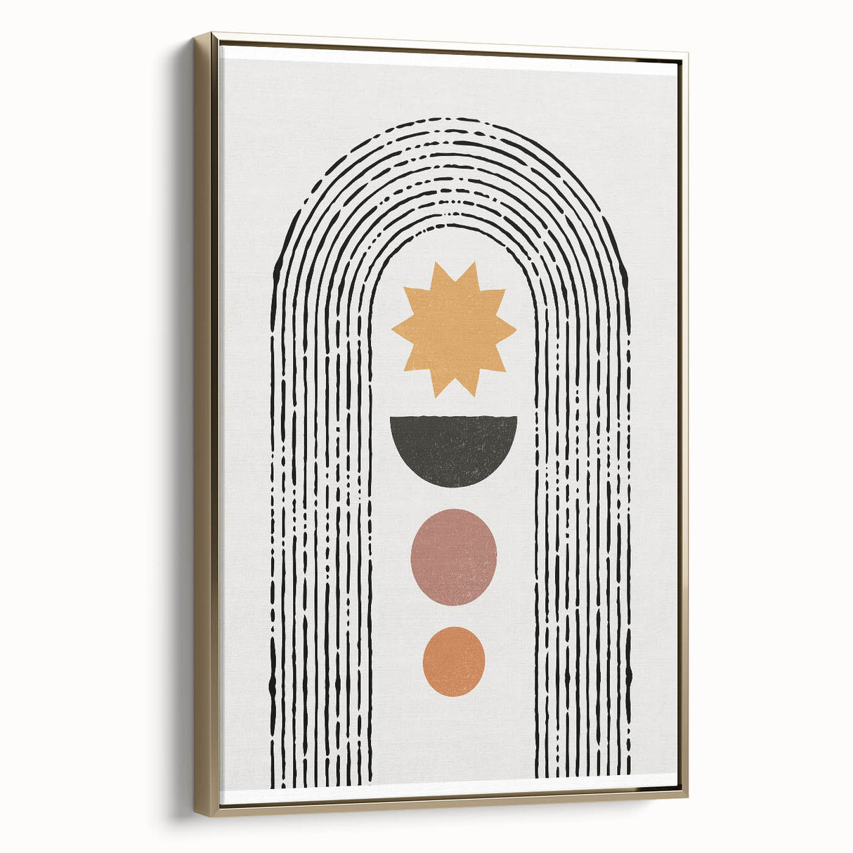 Bohemian Wall Art | Eclectic Boho Decor Canvas | Geometric Abstract Print