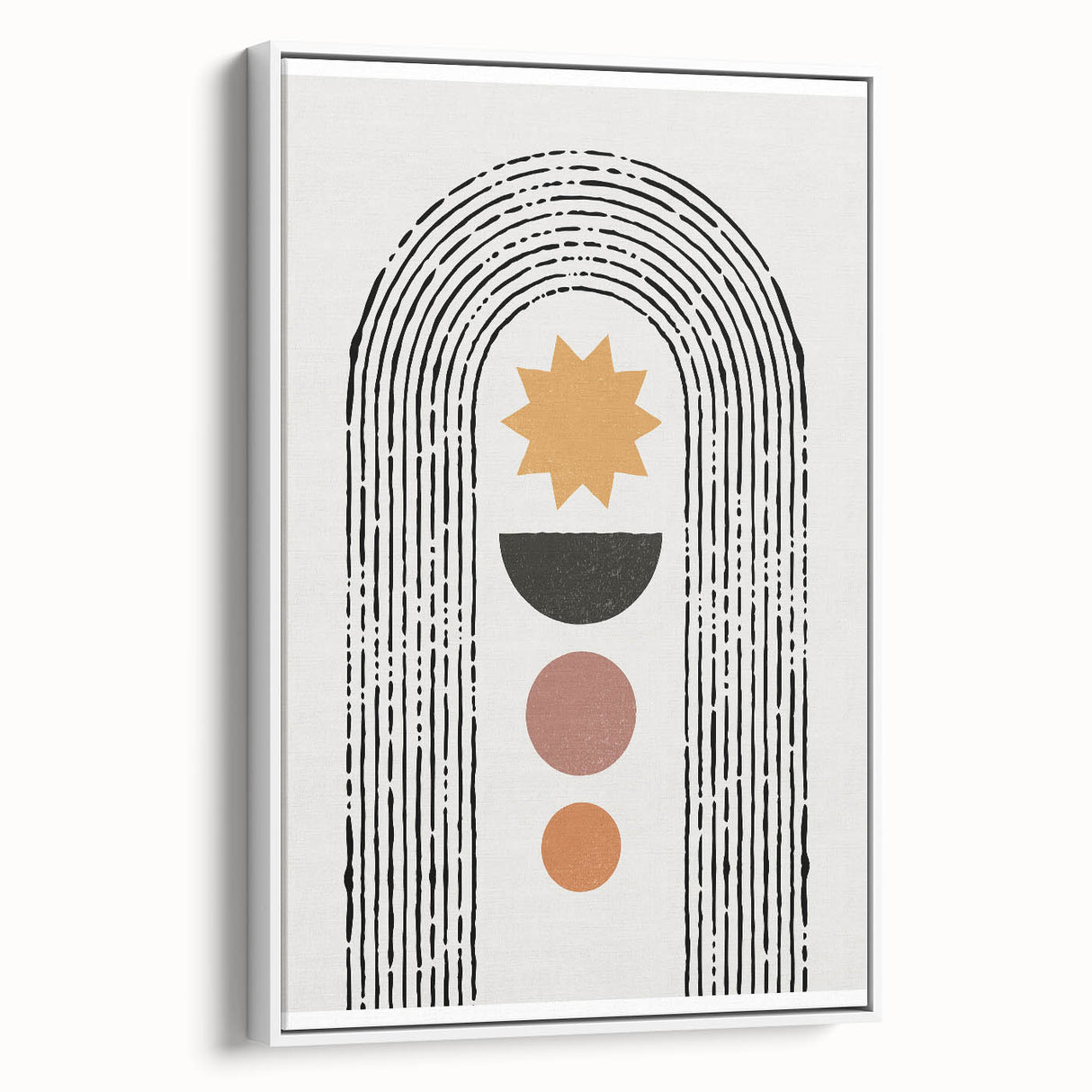 Bohemian Wall Art | Eclectic Boho Decor Canvas | Geometric Abstract Print